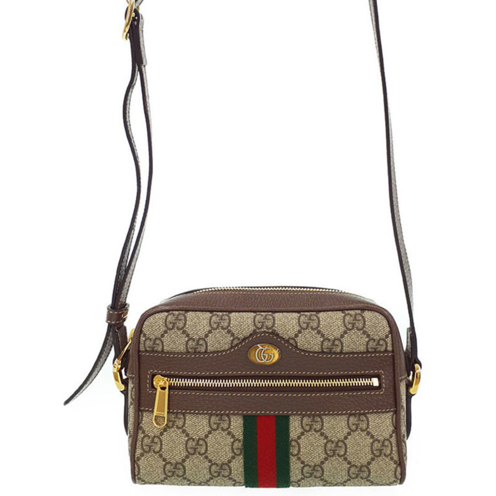 Gucci GG Supreme Mini Bag Shoulder Bag Beige